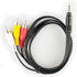 Seadream 2Pack 3.5mm Male Jack 4Port to 3-RCA Adapter Audio Stereo Extension Cable, 5Feet