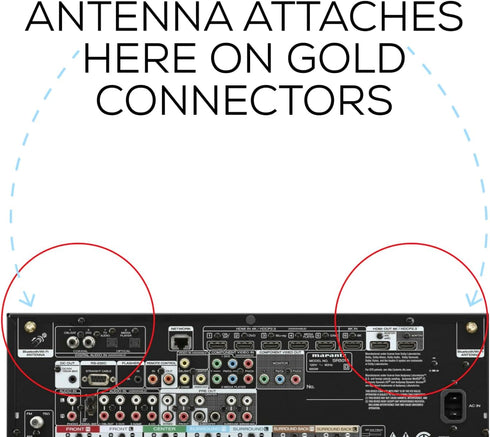 (2 Pack) WiFi Antenna for Marantz AV Receivers, Connection Allows Wireless and Bluetooth Signals