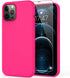DEENAKIN iPhone 12 Pro Max Case with Screen Protector, Soft Silicone Gel Rubber Bumper Cover, Hot Pink