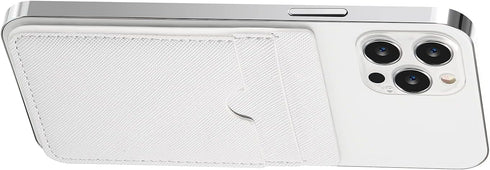 Weewooday 6 Pieces Phone Card Pocket Holder, PU Leather Cell Phone Card Stick, Wallet Pouch for Back of Phone