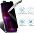 Esanik iPhone 14 Plus 6.7" Privacy Screen Protector 3+2 Pack, Anti-Spy Tempered Glass, 9H Hardness, Easy Install, Case