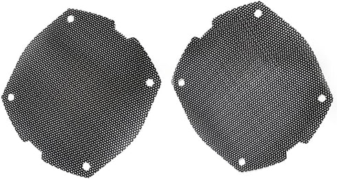 Replacement Front Mesh Speaker Grill Cover Panels Fits for 1996-2013 Harley Davidson Touring, Electra Glide, Street Glide, Ultra Limited And Tri Glides Models (Black) by VPZMT