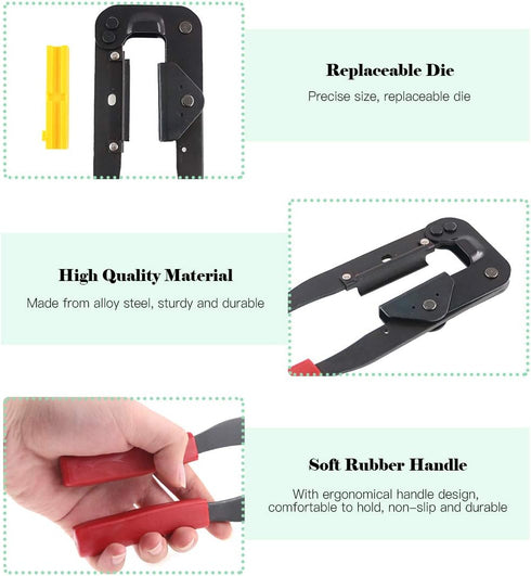 Keadic 49 Pieces FC-10 16 20 26 Pin Female Header IDC Cable Connector 2.54mm Pitch with IDC Crimp Tool