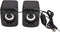 Mini Computer Speaker, Stereo Less Distortion, USB Powered Wired Small Speaker for Desktop PC & Laptop