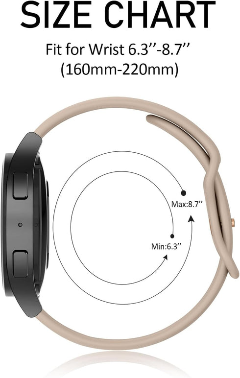 Amazfit GTR 4 / GTR 3 Pro / GTR 3 / GTR 2e / GTR 2 / GTR 47mm Replacement Band, 22mm Soft Silicone Sport Strap