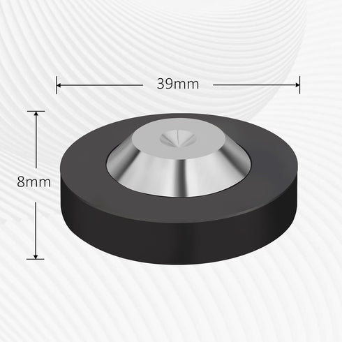 Monosaudio 39x13mm Speaker Spike Floor Protectors, Stainless Steel Isolation Feet Pads for HiFi Speaker/Audio (4Pcs