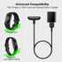 Replacement Watch Charger for Fitbit Charge 6/5, Luxe Charger Cable, Charging Dock with 5v1a Adapter (Black)