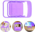 HOMSFOU 10pcs Set Foldable Chair Shape Phone Stand Portable Cartoon Mobile Phone Holders for Desk Use in Purple