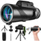 KFYSLEXA Monocular Telescope 80x100 High Powered Monoculars for Adults Compatible with Smartphones and