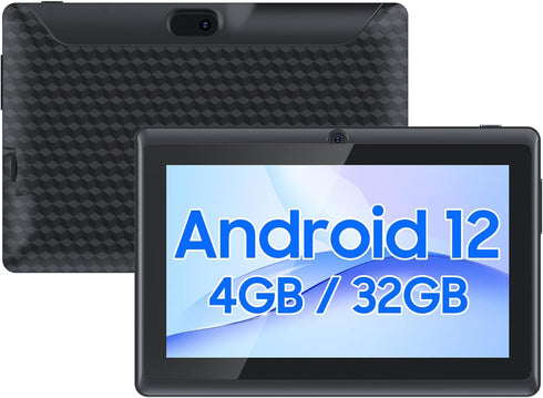 Tablet 7 inch Android 12.0, 4GB RAM, 32GB Storage, 512GB SD Expansion, Quad-core Processor, 3000 mAh Battery