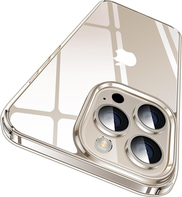 CASEKOO Crystal Clear iPhone 15 Pro Case - 10FT Mil-Grade Protection, Never Yellow Technology, Slim Transparent Cover