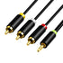 3.5mm to 3 RCA Audio Video Cable, 5ft Bi-Directional AUX to RCA
