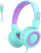 USB C Kids Headphones for School, Upgrade USB Type C Kid Headphone,