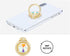 Glitter Bling Bling Phone Ring Holder, Sparkle Phone Ring Artificial Diamond Kickstand for Almost All Phones, Pad (Gold)
