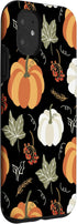 iPhone 11 Case - Autumn Falling Leaves and Pumpkin Spice Harvest, Happy Fall Design