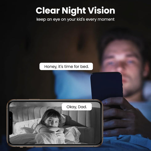 wansview Security Camera, IP Camera, WiFi Home Indoor Camera for Baby/Pet/Nanny, 2 Way Audio Night Vision