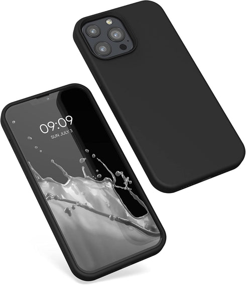 kwmobile Case for Apple iPhone 13 Pro Max - TPU Silicone Phone Cover with Soft Finish - Black