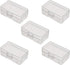 Fielect 5Pcs 9V Battery Storage Case - Transparent Organizer for 9V Battery Multipurpose Holder
