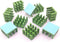 Easycargo 10pcs 14mm Heatsink + 3M 8810 Thermal Conductive Adhesive Tape for Cooling GPU Chips (Green 14mm)