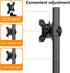 Pholiten Monitor Mount for Most 13-32" Computer Screens up to 22lbs, Adjustable Single Desk Stand with Tilt Swivel