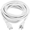 MECCANIXITY 20ft 18 AWG White 18/3 Universal Power Cord C13 to NEMA 5-15P