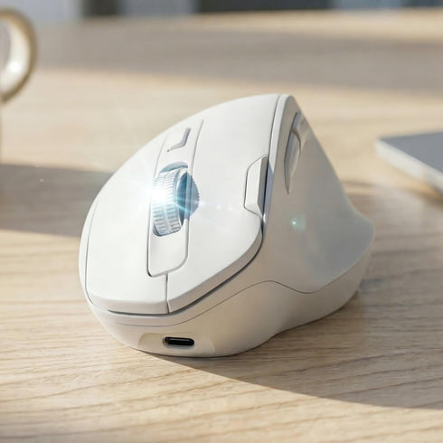 EWEADN C2 Ergonomic Wireless Mouse, Rechargeable Bluetooth & 2.4G Dual Mode Computer Mouse