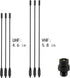 eifagur 136-174MHz 400-470MHz PL259 UHF VHF Dual Band Magnetic Base Mount Soft Whip Antenna with Ground Plane Kit