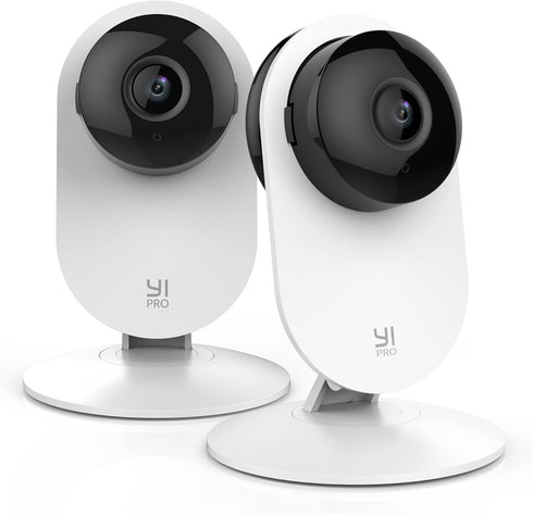 YI Pro 2K Home Security Camera - 2Packs, Indoor Camera with Smart Detection for Baby, Pet, Dog Monitoring