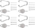 20x Replacement Touch Stylus Tips for Galaxy Tab S6 Lite 10.4" SM P610 P615, Includes 4 Tweezers, 4 Ejector Pins