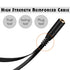SaiTech IT 3.5mm Headphone Splitter for Computer, 3.5mm to 2 Dual Mic Audio Y Splitter Cable, 2 Pk Black
