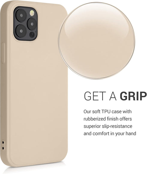 kwmobile Case Compatible with Apple iPhone 12 / iPhone 12 Pro - Slim Protective TPU Silicone Cover