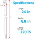ANOSON 24 inch (40 Pack), 220 lbs, Large Zip Ties Heavy Duty Outdoor Heavy Duty Zip Ties Black, by