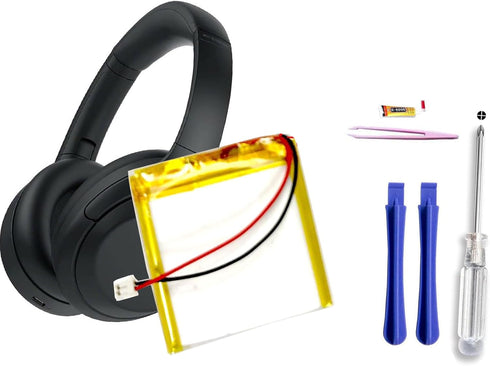 LIS1662HNPC 3.7V 1300mAh Battery Replacement for Sony WH-1000XM3 WH-1000XM4 WH-XB900N WH-H910N WH-CH710N Bluetooth Wireless Noise canceling Stereo Headset SM-03 SP 624038+ Tools