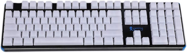 YMDK 1.5mm ABS Blank Milk Fog Keycap for RGB MX Mechanical Keyboard GK61 (108 ANSI)
