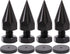 Flushbay 4 Pack Speaker Spikes Floor Protectors Adjustable Speaker Isolation Spikes M8 Black