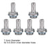PC Water Cooling System 6 PCS Two-Touch Fitting G1/4 Thread Barb Connector for Tube, Water Cooling Kit