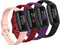 Compatible with Fitbit Inspire 3 Bands for Women and Men, 4 Pack Soft Silicone Sport Wristband Replacement Straps for