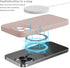 MCFANCE Silicone Magnetic Case for iPhone 13 Pro Max, Compatible with MagSafe, Full Camera & Shock Protection - Pink