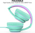 A8 Kids Headphones with Microphone, Lightweight Folding Stereo Bass Headphones, Portable Wired for Smartphone/Tablet