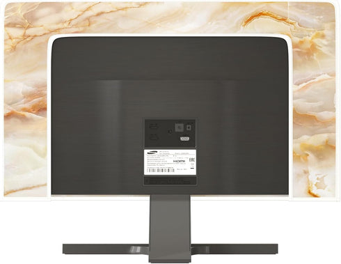22, 23, 24, 25 Inch Baocicco Abstract Computer Monitor Cover with Marble Design Aesthetic Laptop Computer Cover