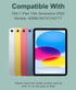 Hamile Keyboard Case for iPad 10th Generation 10.9 Inch - 7 Colors Backlit Wireless Detachable Folio Keyboard Cover