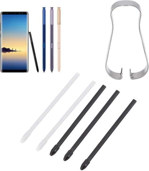 ASHATA Touch Stylus Tool, Replacement Tips Nibs for Galaxy Note8/9, Tab S3/4 - Black