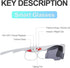 Smart Sport Sunglasses with Unbeatable UV Protection and Wireless Bluetooth 5.0 Perfect Wearable Technology for Outdoor Adventures, Gaming, Hands-Free Calls, Music On-The-Go & More (White)