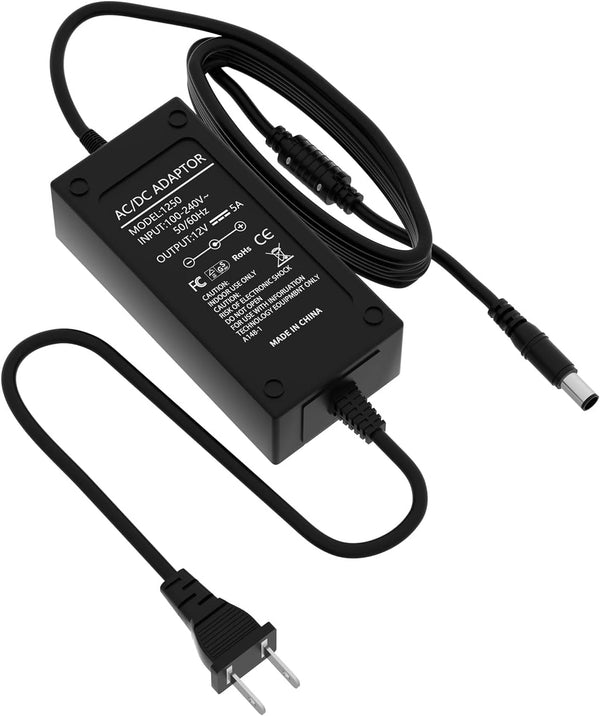 DUOFU365 12V 5A Power Supply Adapter Converter 5A Transformer 100V -240V AC to