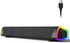 SOULION R30 Plus Bluetooth Computer Speakers for PC, Wired USB Powered Sound Bar with 6 Modes LED Lights
