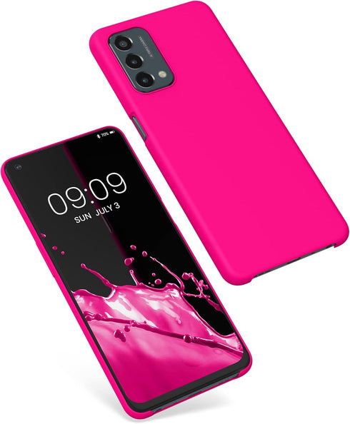 kwmobile TPU Silicone Case for OnePlus Nord N200 5G, Soft Finish Phone Cover (Neon Pink)