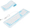 GOWENIC Foldable Silicone Keyboard, 106 Keys Roll Up USB Wired Waterproof Silent Soft Keyboard for PC Laptop Notebook