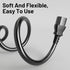 Vockjour 3 6ft 10 125 18AWG, 5-15P C13, Prong AC Power Cord Cable Amps Volts NEMA to Black PC Power Cable for TV