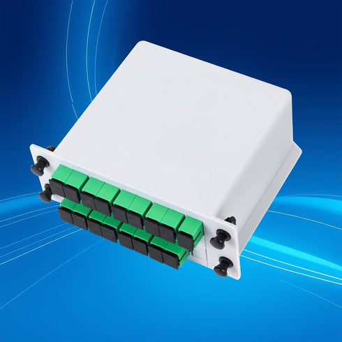 SC/APC PLC Fiber Optic Splitter 1x16 SC/APC Cassette Card InsertingOptic Fiber Splitter