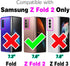 Compatible with Samsung Galaxy Z Fold 2 5G 2020 Wallet Case Wrist Strap Lanyard Leather Flip Card Holder Cell Accessories Phone Cover for Gaxaly ZFold2 Z2 Fold2 ZFold25G Women Men Blue